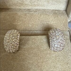 Elegant Silver Crystal Earrings